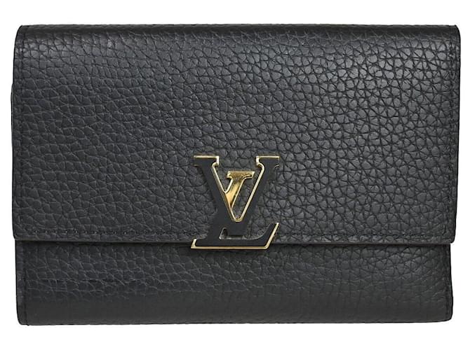 Louis Vuitton Capucines Cuir Noir  ref.1193643