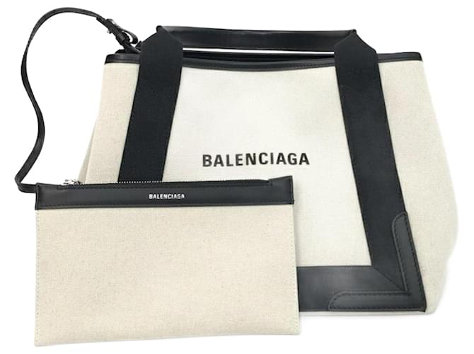 Balenciaga Navy Beige Cloth  ref.1193726