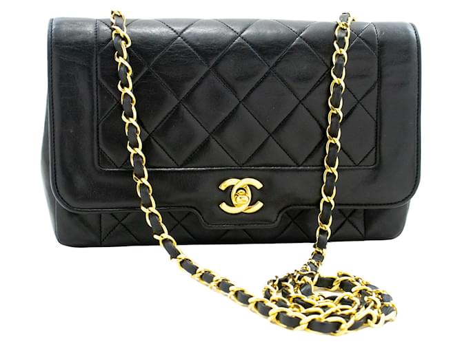 Chanel Diana Black Leather  ref.1193730
