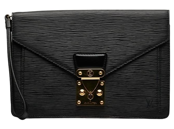 Louis Vuitton Sellier Drangonne Black Leather  ref.1193781