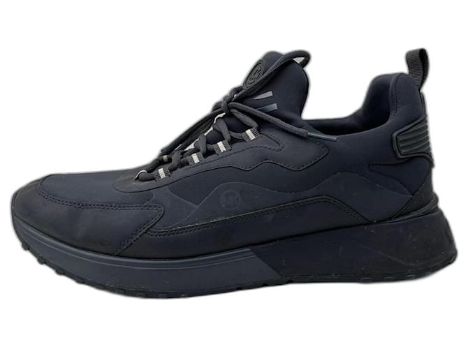 Michael Kors  sneakers Navy blue Leather Polyester  ref.1193805