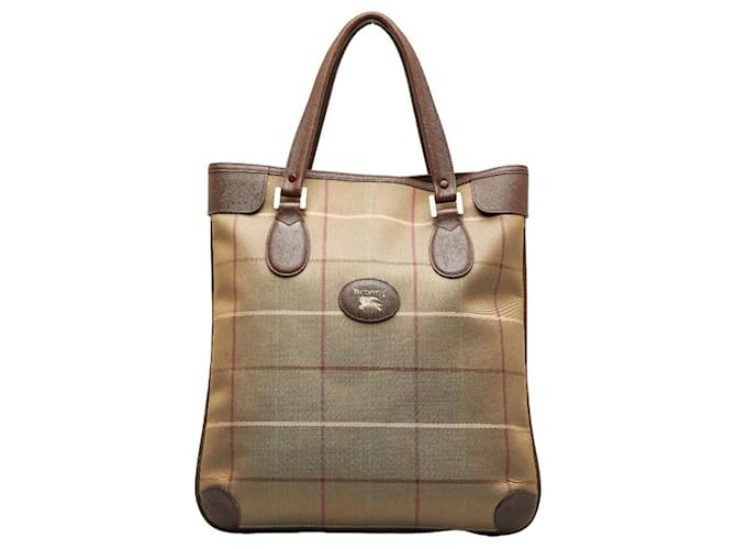 Burberry Check Link Brown Cloth  ref.1193937
