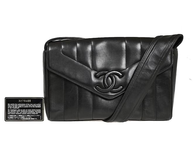 Chanel Mademoiselle Black Leather  ref.1193957