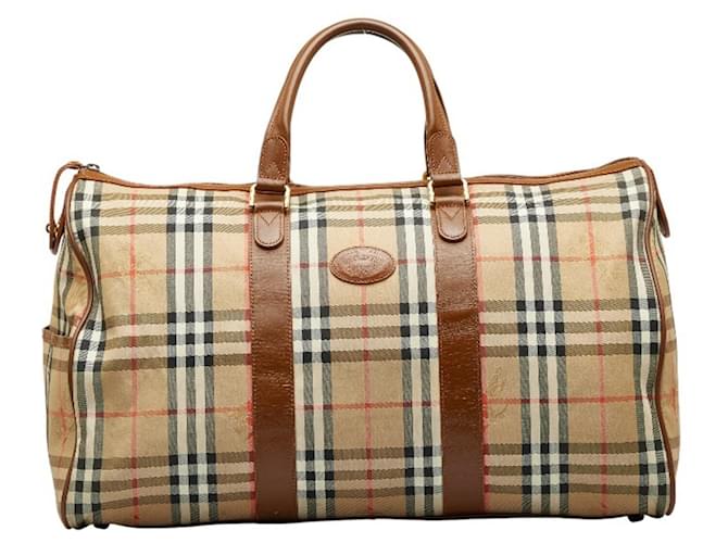 Burberry Nova Check Toile Beige  ref.1194045