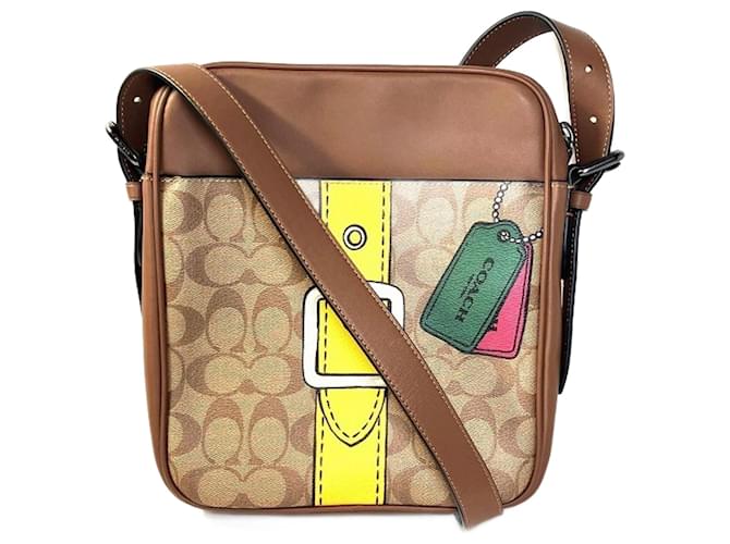 Coach Messenger Brown Leather  ref.1194103
