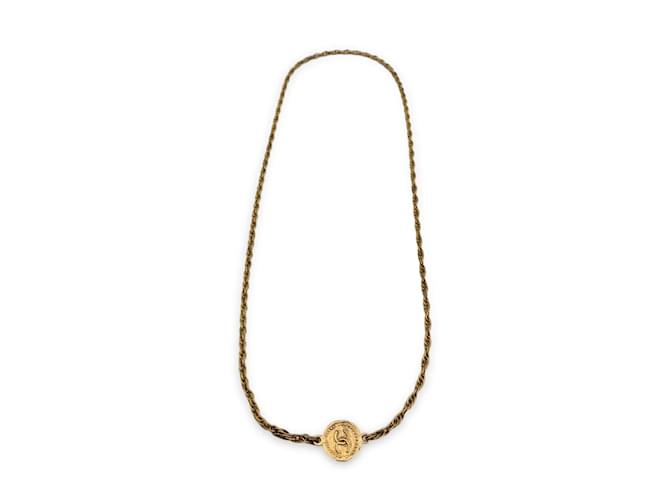 Chanel necklace Golden Metal  ref.1194206