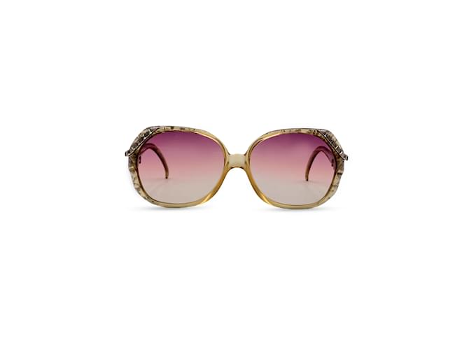 Christian Dior Sonnenbrille Beige Kunststoff  ref.1194286