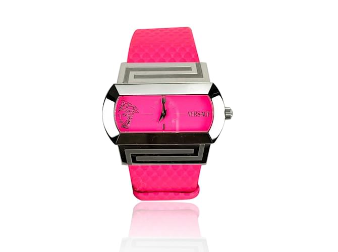 Versace-Uhr Pink Stahl  ref.1194310