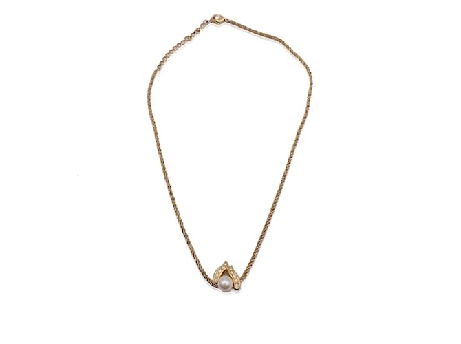 Christian Dior-Halskette Golden Metall  ref.1194315