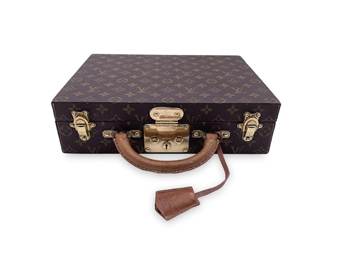Louis Vuitton Luggage Boite Bijoux Brown Cloth  ref.1194343