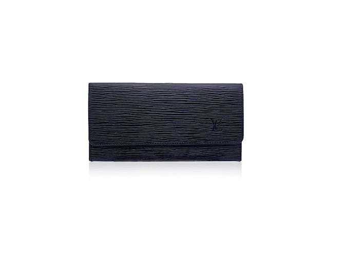 Porte monnaie louis Vuitton Cuir Noir  ref.1194374