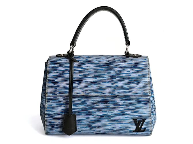 Bolsa Louis Vuitton Cluny Plain em couro Epi azul claro Castanho claro  ref.1194396