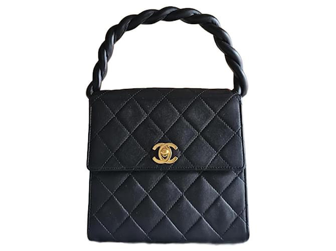 Chanel Kelly Black Leather  ref.1194474