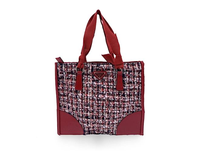 Prada Tote Bag n.A. Red Tweed  ref.1194590