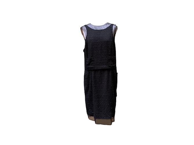 Chanel Kleid Schwarz Synthetisch  ref.1194834