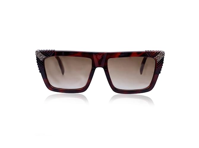 óculos de sol Versace Marrom Acetato  ref.1194863