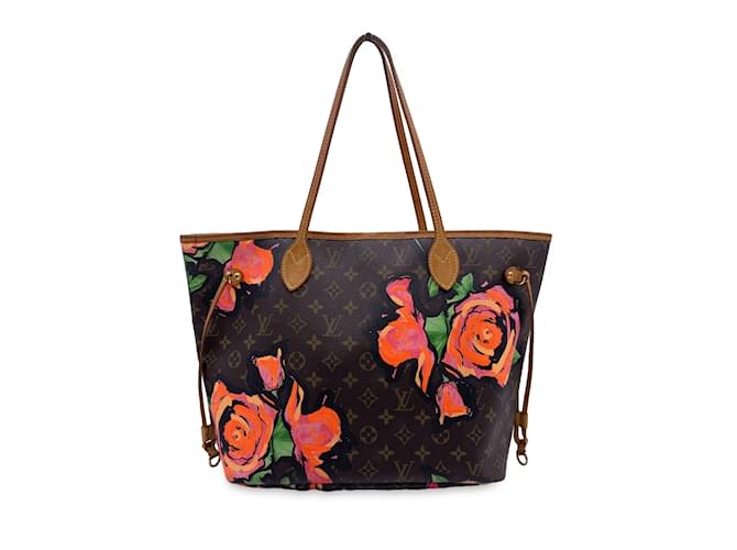 Louis Vuitton Tote Bag Neverfull Brown Cloth  ref.1194911