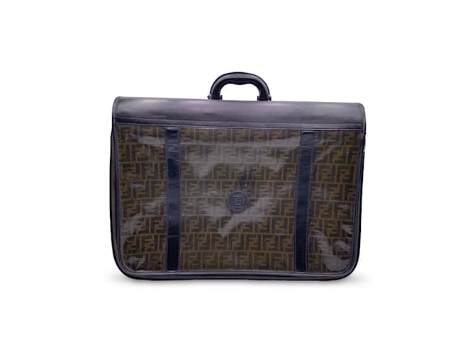 Zucca Fendi Luggage Vintage - Brown Cloth  ref.1194924