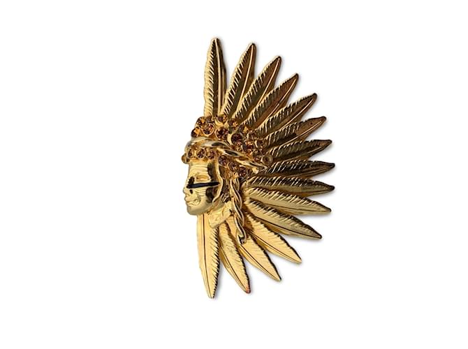 Versace Ring Golden Metal  ref.1194925
