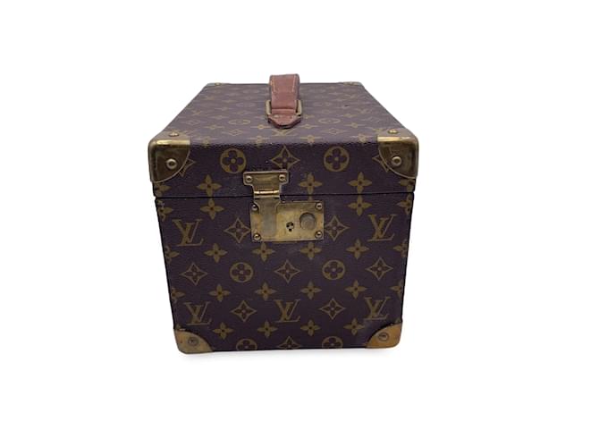 Louis Vuitton Bagage Vintage Boite Flacons Toile Marron  ref.1195107