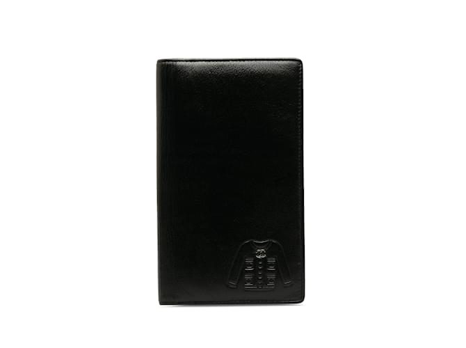 Portafoglio lungo in pelle icona Chanel nera Nero  ref.1195210