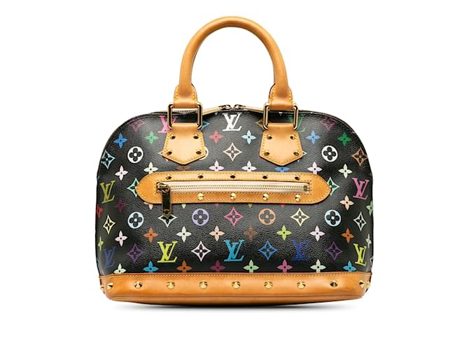 Schwarze Alma PM-Handtasche mit mehrfarbigem Louis Vuitton-Monogramm Leder  ref.1195216
