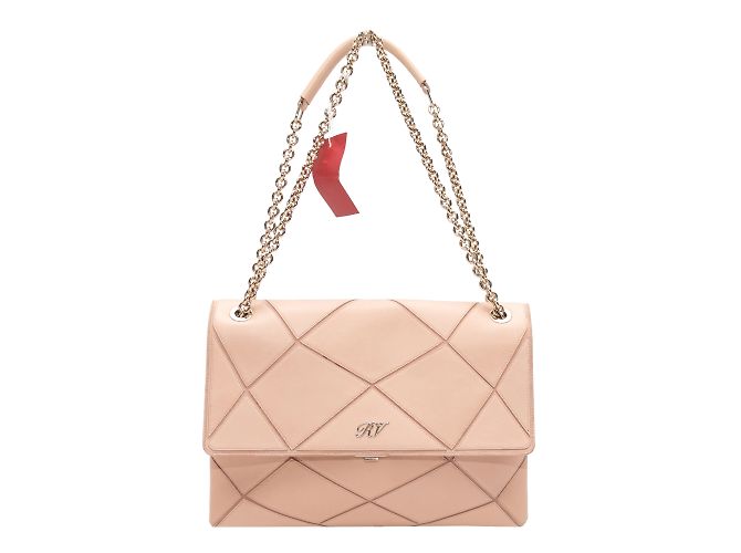 Beige Roger Vivier Geometric Patterned Shoulder Bag