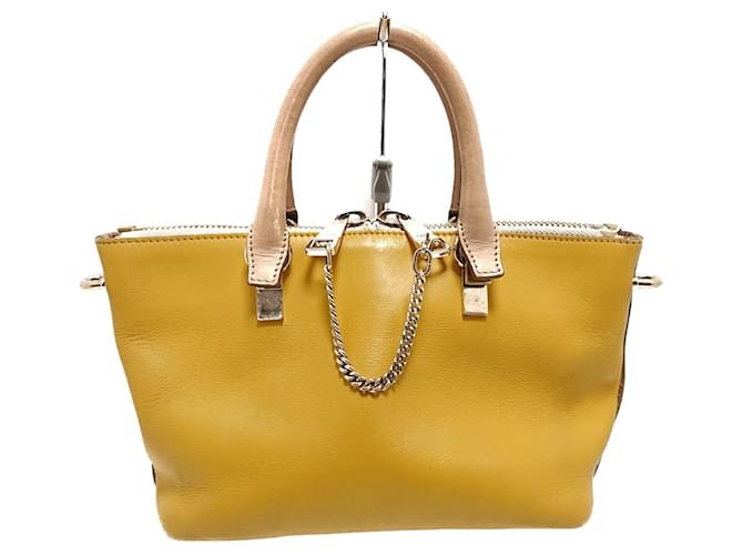 Chloé Baylee Yellow Leather  ref.1195278