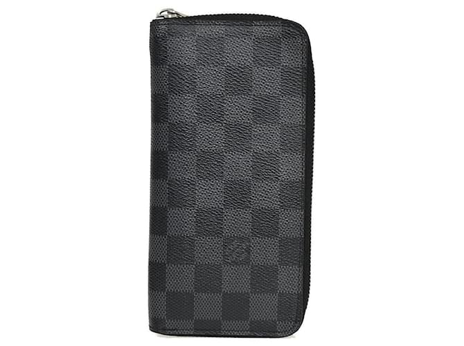 Louis Vuitton Zippy Wallet Vertical Black Cloth  ref.1195383