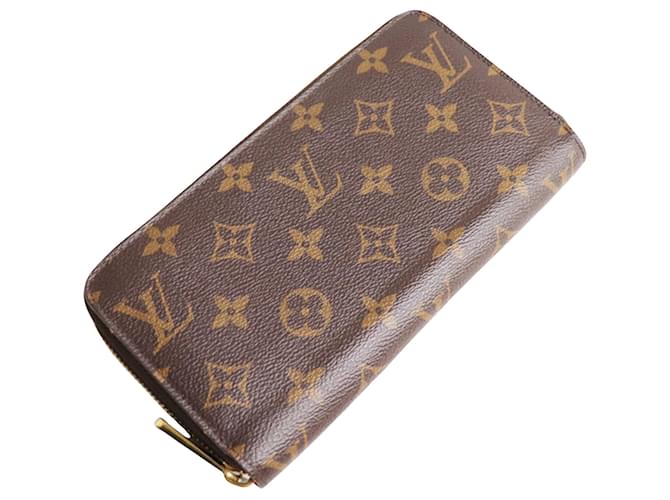 Louis Vuitton Zippy Wallet Brown Cloth  ref.1195388