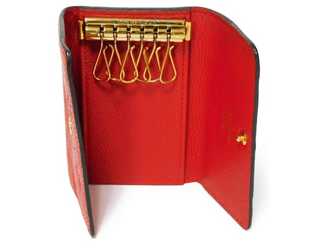 Louis Vuitton Multiclés Rot Leder  ref.1195413