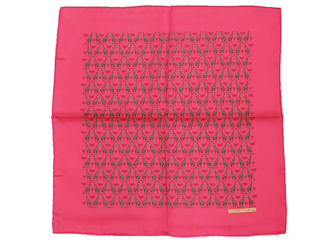 Hermès Petit Carre Pink Seide  ref.1195430