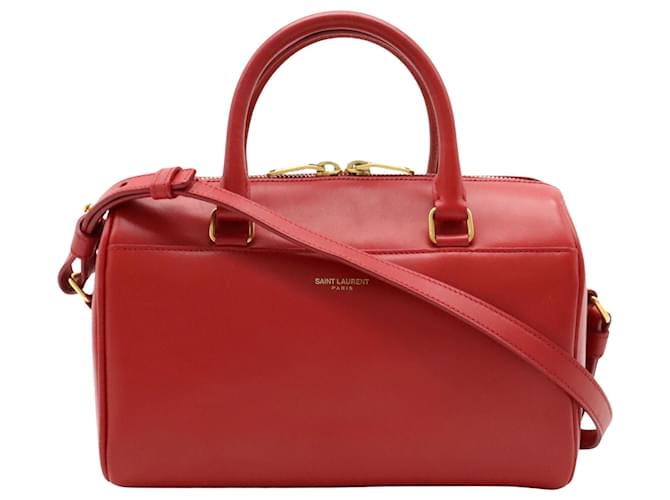 Saint Laurent Baby Duffle Red Leather  ref.1195526