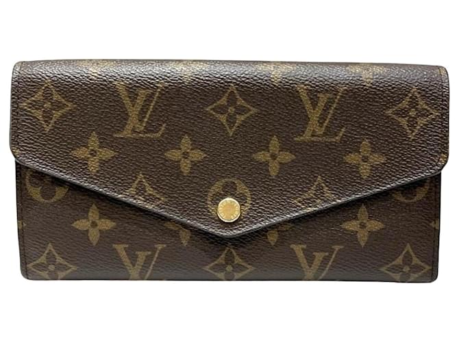 Louis Vuitton Portefeuille Sarah Brown Cloth  ref.1195676