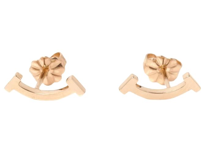 Tiffany & Co T Sorriso Dourado Ouro rosa  ref.1195690