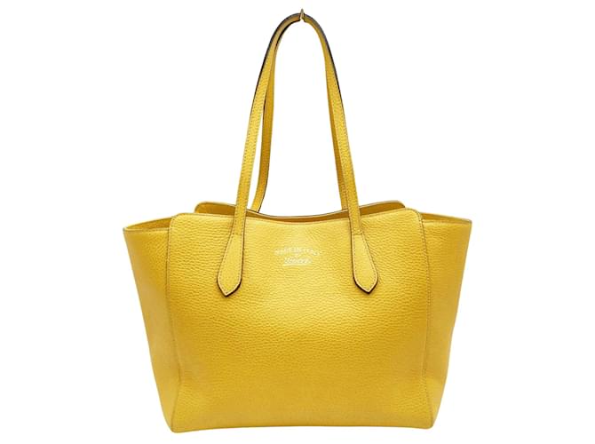Gucci Cabas Yellow Leather  ref.1195748