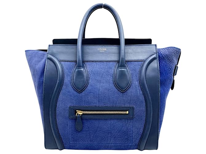 Céline Luggage Blue Leather  ref.1195784