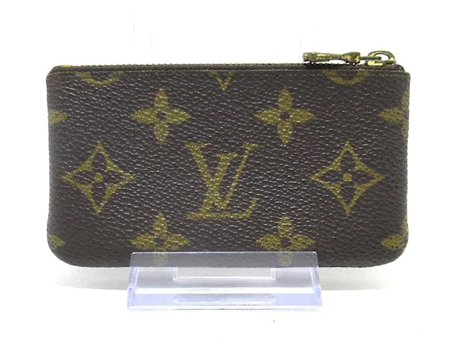 Louis Vuitton Pochette Clés Braun Leinwand  ref.1195917