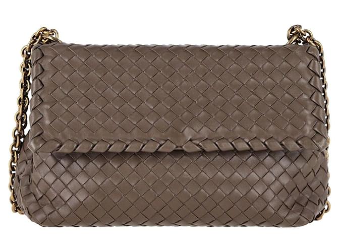 Bottega Veneta Olimpia Small Shoulder Bag in Chocolate Brown Leather  ref.1195938