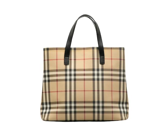 Burberry Vintage Check Handbag Beige Cloth  ref.1195994