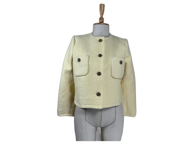 Chaqueta de tweed Meredith Ba&Sh Amarilla Amarillo