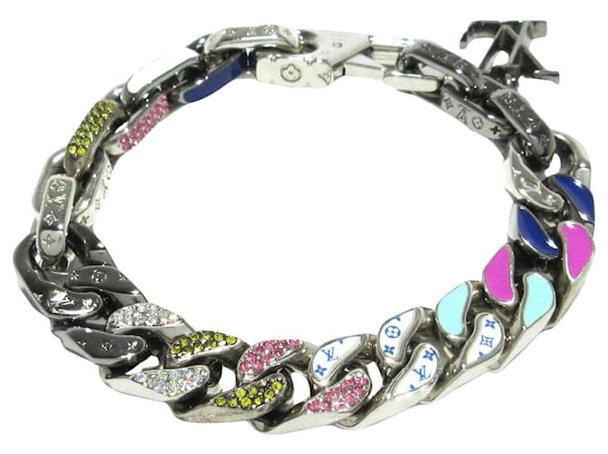 Louis Vuitton Bracelet LV Chain Links Silvery Metal  ref.1196207