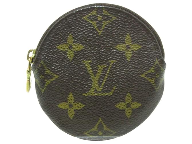 Louis Vuitton Porte Monnaie Rond Brown Cloth  ref.1196241