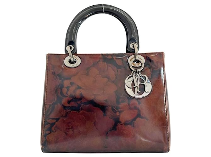 Dior Lady Dior Brown Leather  ref.1196306