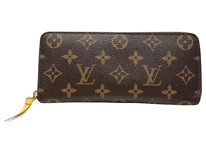 Louis Vuitton Portefeuille zippy Brown Cloth  ref.1196348