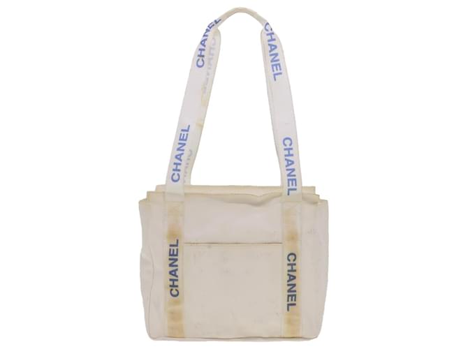 Chanel Cabas Toile Blanc  ref.1196410