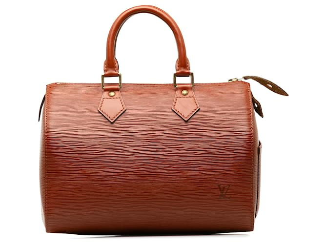 Louis Vuitton Brown Epi Speedy 25 Leather  ref.1196475