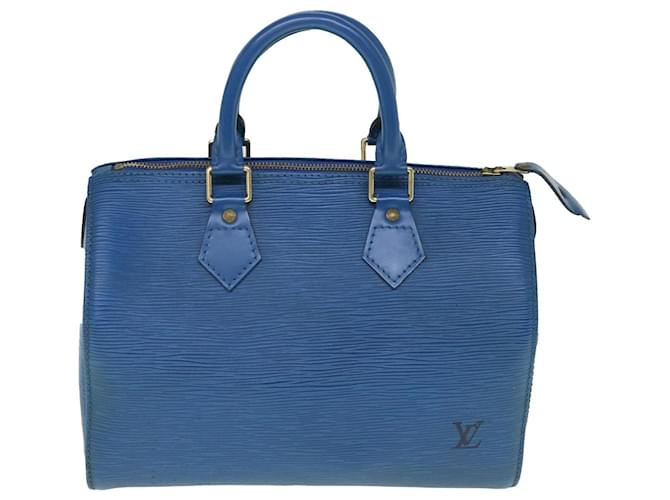 Louis Vuitton Speedy 25 Azul Couro  ref.1196514