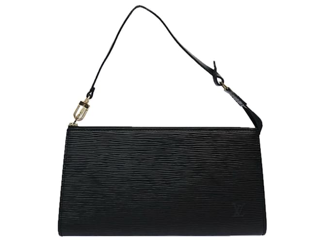 Louis Vuitton Pochette Accessoires Black Leather  ref.1196524