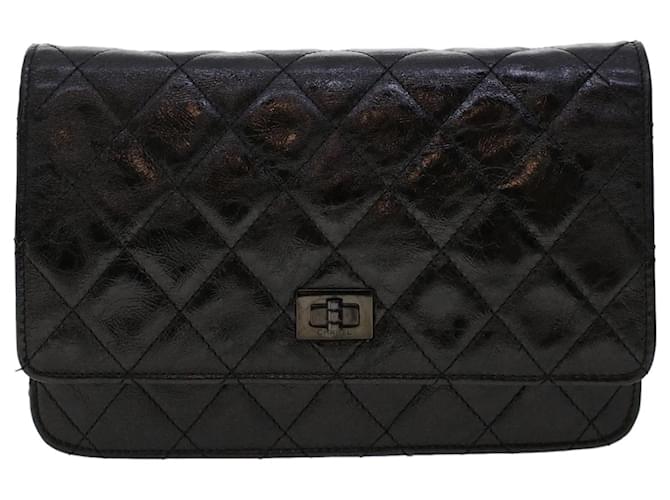 Timeless Chanel 2.55 Black Leather  ref.1196560